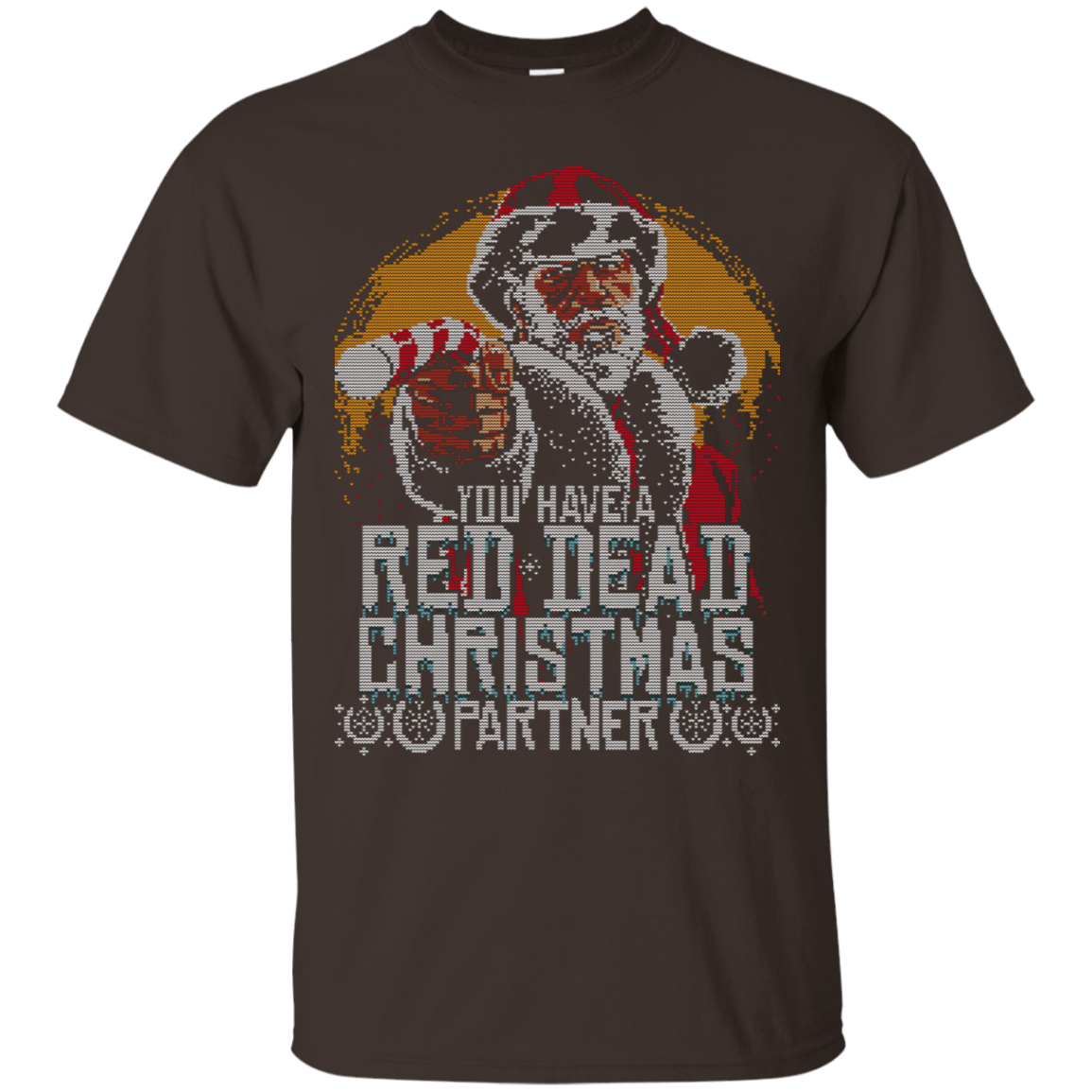 T-Shirts Dark Chocolate / S RED DEAD CHRISTMAS T-Shirt