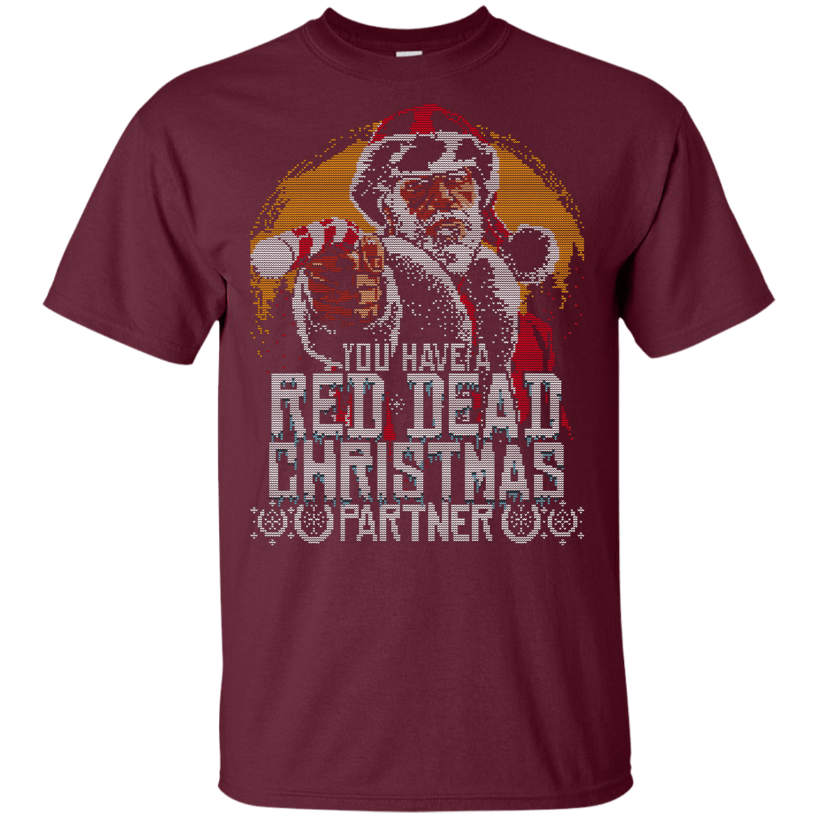 T-Shirts Maroon / YXS RED DEAD CHRISTMAS Youth T-Shirt