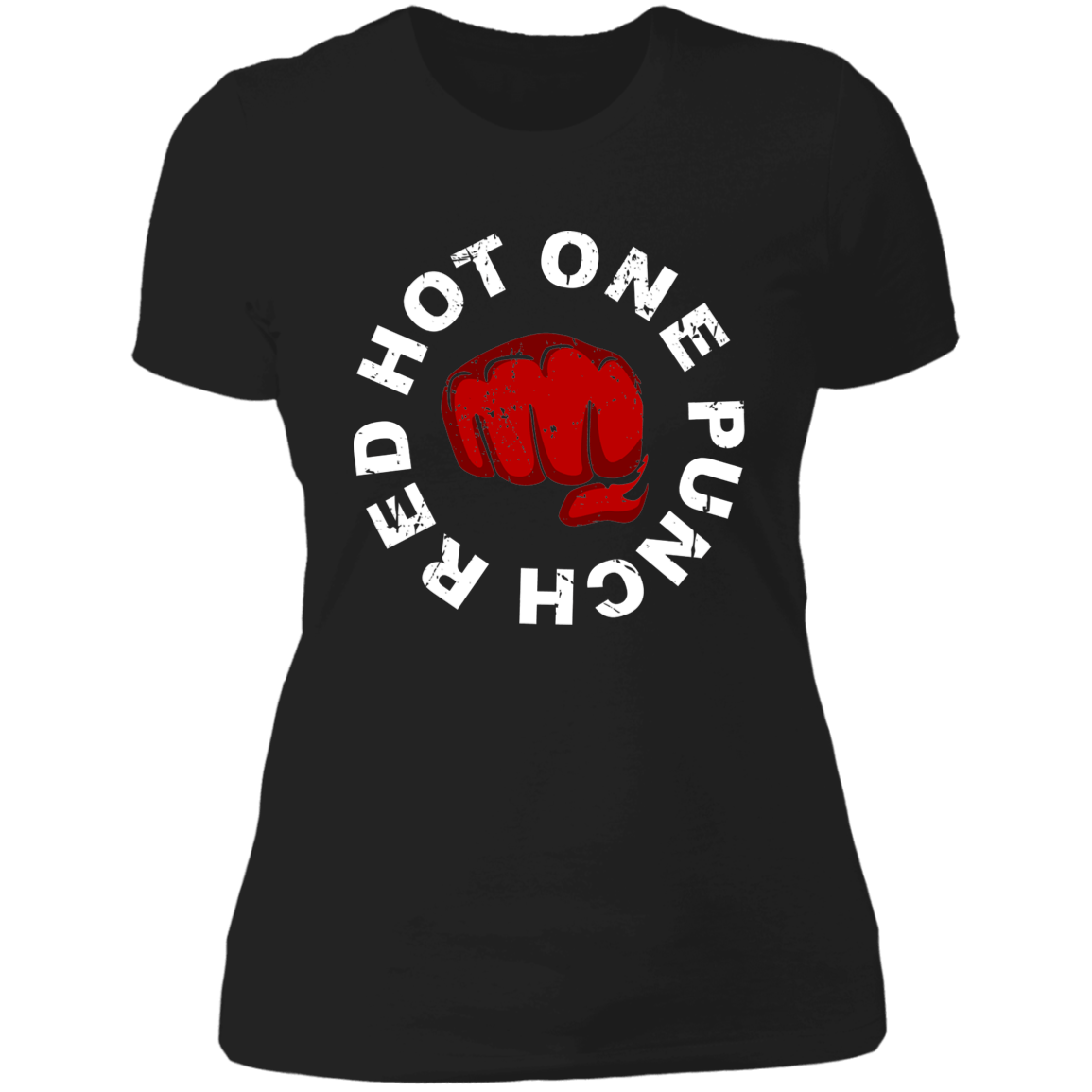 T-Shirts Black / X-Small RED HOT ONE PUNCH Women's Premium T-Shirt