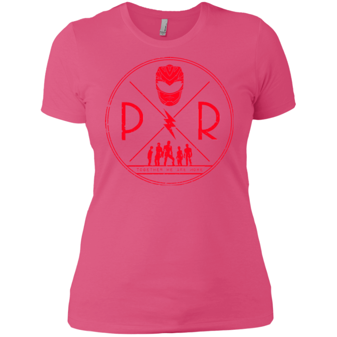 T-Shirts Hot Pink / X-Small Red Power Women's Premium T-Shirt