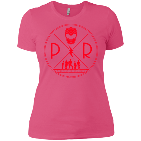 T-Shirts Hot Pink / X-Small Red Power Women's Premium T-Shirt