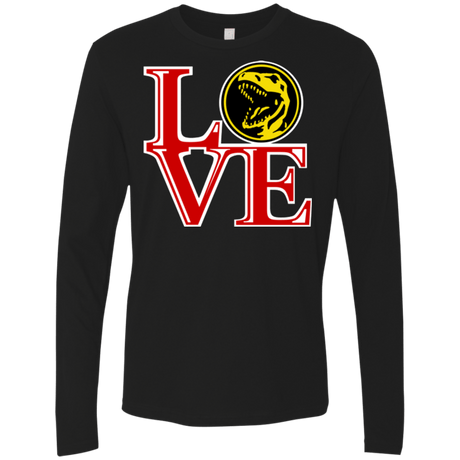 T-Shirts Black / Small Red Ranger LOVE Men's Premium Long Sleeve