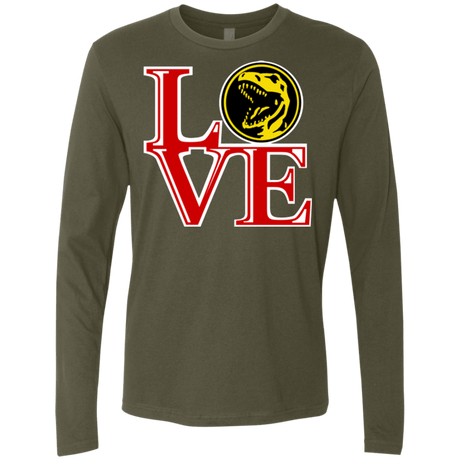 T-Shirts Military Green / Small Red Ranger LOVE Men's Premium Long Sleeve