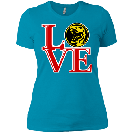 T-Shirts Turquoise / X-Small Red Ranger LOVE Women's Premium T-Shirt