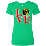 T-Shirts Envy / Small Red Ranger LOVE Women's Triblend T-Shirt