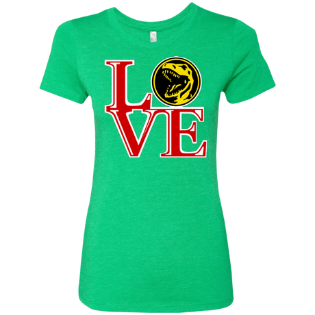 T-Shirts Envy / Small Red Ranger LOVE Women's Triblend T-Shirt