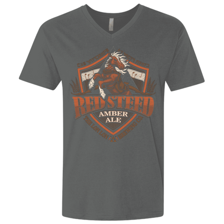 T-Shirts Heavy Metal / X-Small Red Steed Amber Ale Men's Premium V-Neck