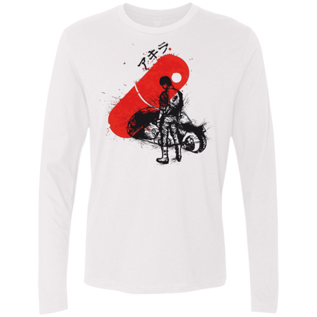 T-Shirts White / Small RED SUN AKIRA Men's Premium Long Sleeve