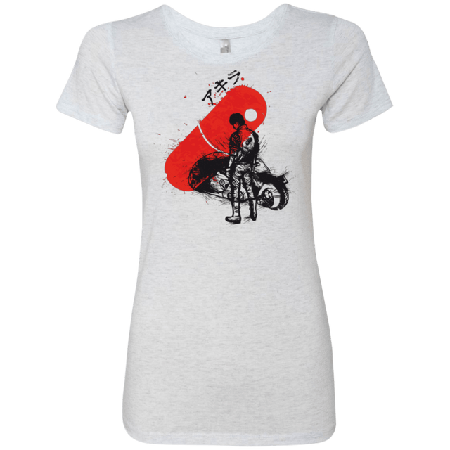 T-Shirts Heather White / Small RED SUN AKIRA Women's Triblend T-Shirt