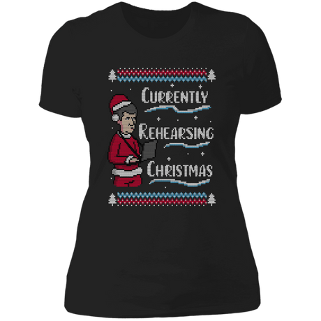 T-Shirts Black / X-Small Rehearsing Christmas Women's Premium T-Shirt