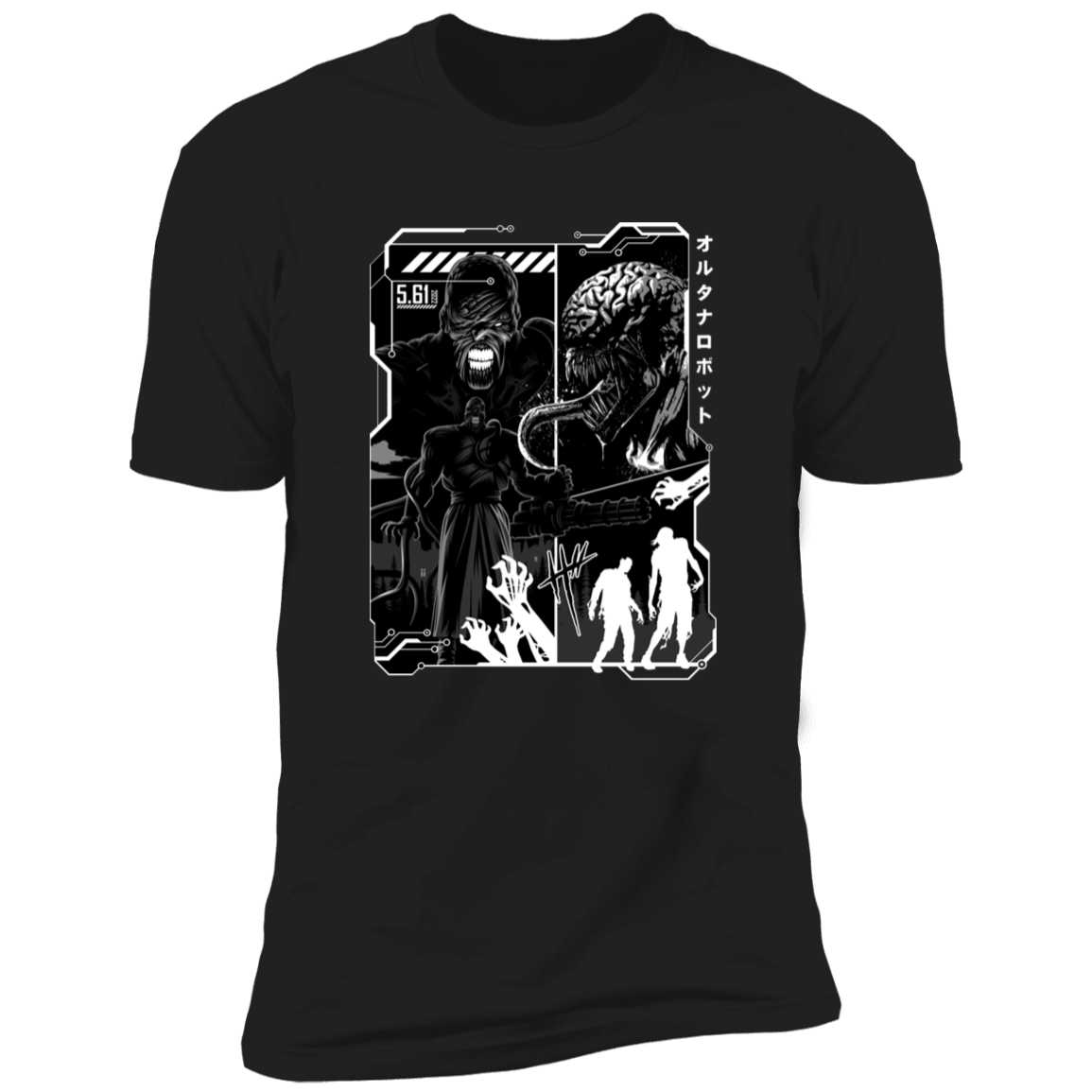 T-Shirts Black / X-Small Resident Manga Men's Premium T-Shirt