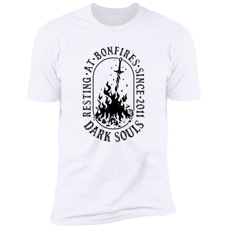 T-Shirts White / S Resting at Bonfires Men's Premium T-Shirt