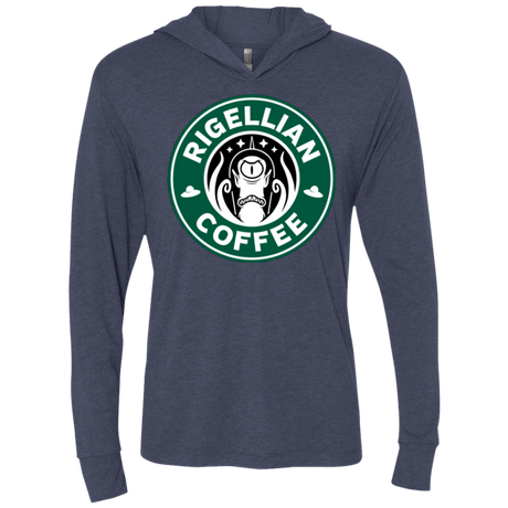 T-Shirts Vintage Navy / X-Small Rigellian Coffee Triblend Long Sleeve Hoodie Tee