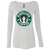 T-Shirts Heather White / Small Rigellian Coffee Women's Triblend Long Sleeve Shirt
