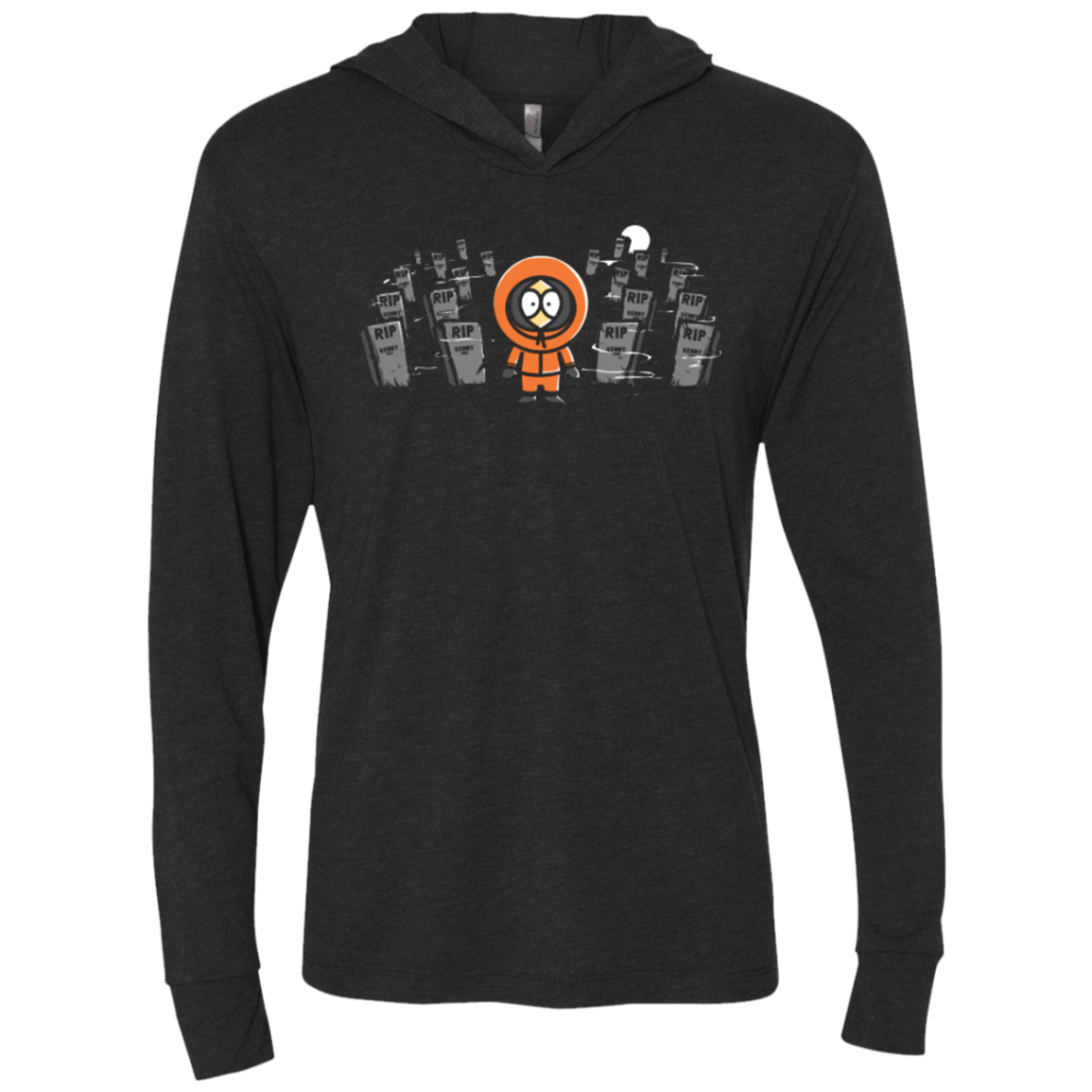 T-Shirts Vintage Black / X-Small RIP Triblend Long Sleeve Hoodie Tee