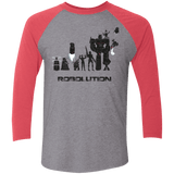 T-Shirts Premium Heather/ Vintage Red / X-Small Robolution Men's Triblend 3/4 Sleeve