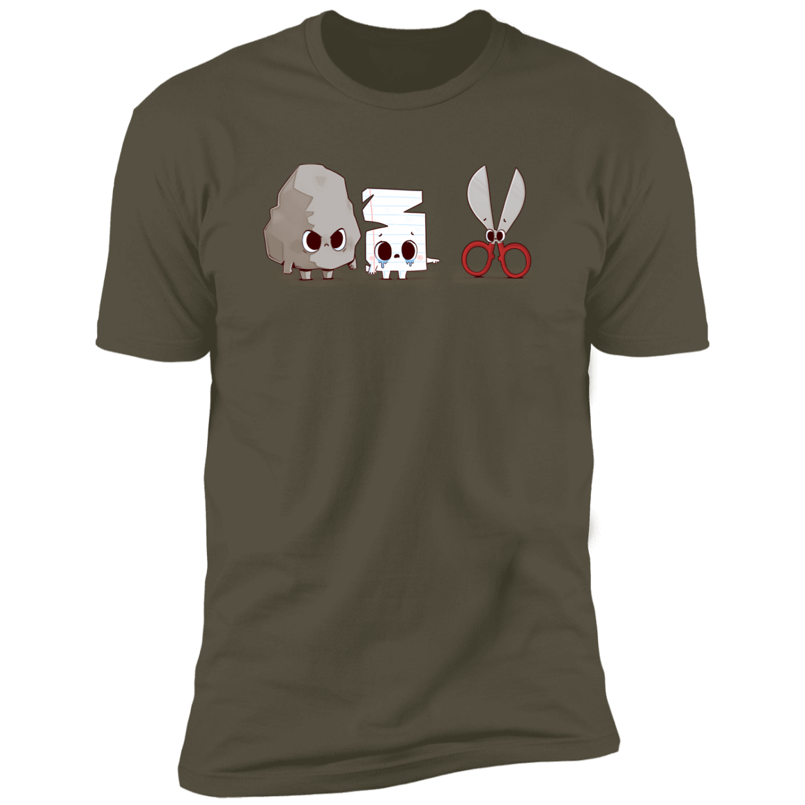 T-Shirts Military Green / S Rock Paper Bully Men's Premium T-Shirt