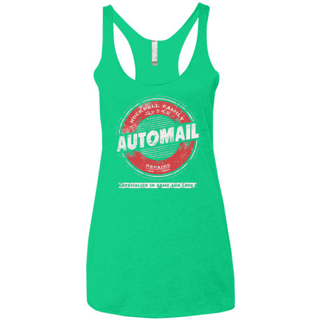 T-Shirts Envy / X-Small Rockbell Automail Women's Triblend Racerback Tank