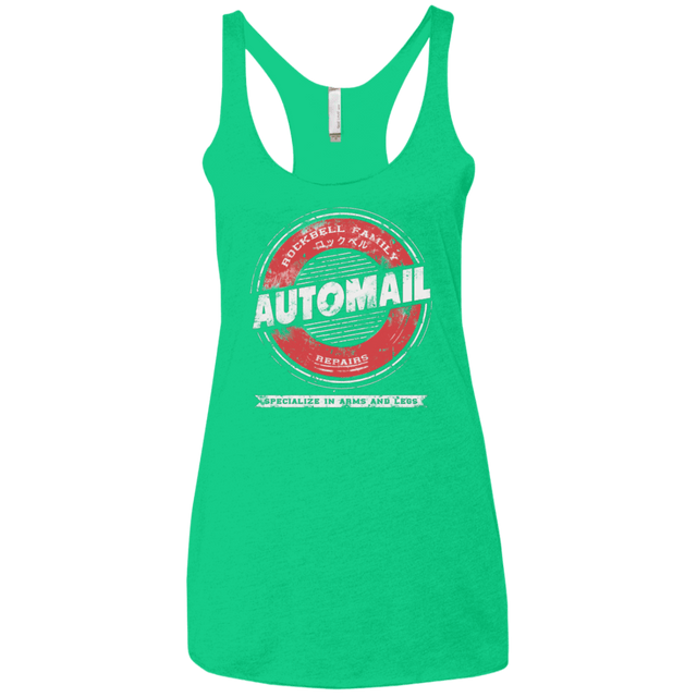 T-Shirts Envy / X-Small Rockbell Automail Women's Triblend Racerback Tank