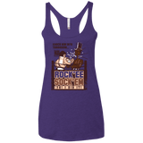 T-Shirts Purple / X-Small Rockee Sockem Women's Triblend Racerback Tank