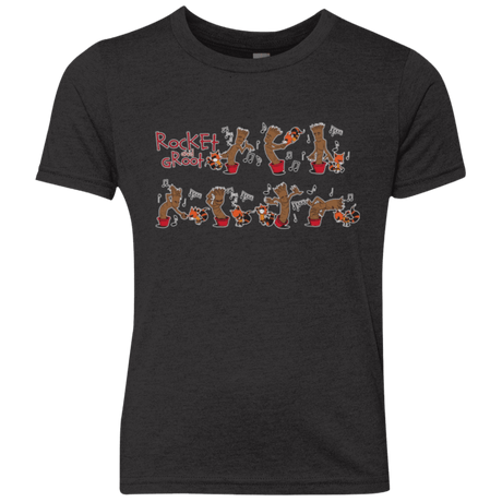 T-Shirts Vintage Black / YXS Rocket and Groot Youth Triblend T-Shirt