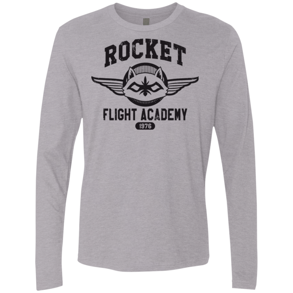 T-Shirts Heather Grey / Small Rocket Flight Academy Men's Premium Long Sleeve