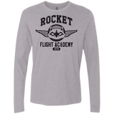 T-Shirts Heather Grey / Small Rocket Flight Academy Men's Premium Long Sleeve