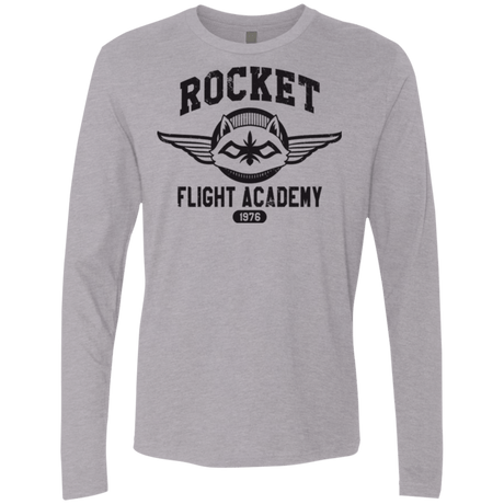 T-Shirts Heather Grey / Small Rocket Flight Academy Men's Premium Long Sleeve