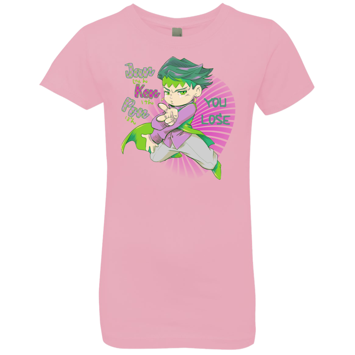 T-Shirts Light Pink / YXS Rohan Kishibe Girls Premium T-Shirt