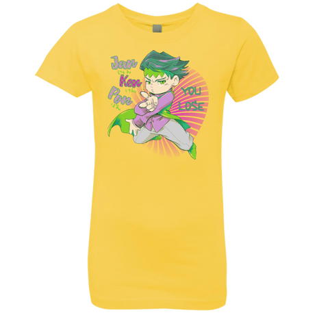 T-Shirts Vibrant Yellow / YXS Rohan Kishibe Girls Premium T-Shirt