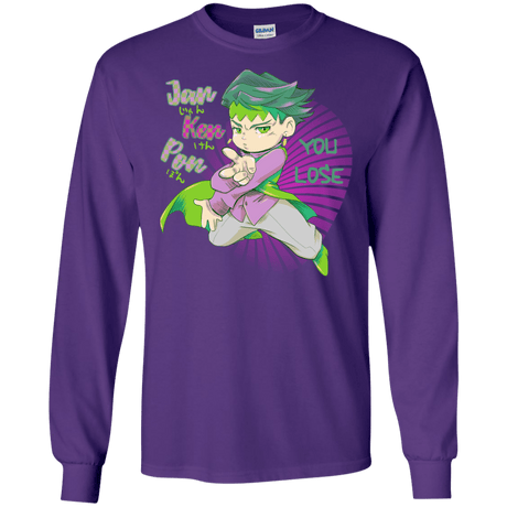 T-Shirts Purple / S Rohan Kishibe Men's Long Sleeve T-Shirt