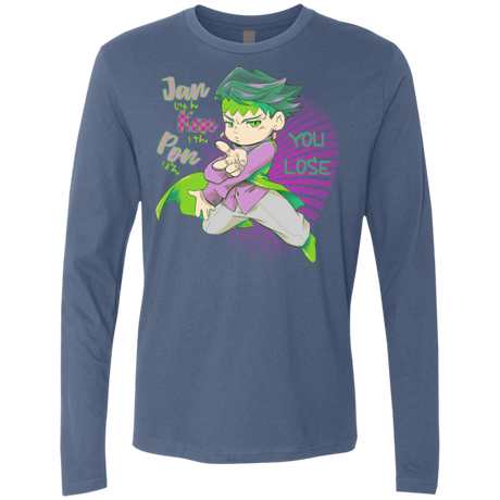 T-Shirts Indigo / S Rohan Kishibe Men's Premium Long Sleeve