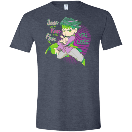 T-Shirts Heather Navy / S Rohan Kishibe Men's Semi-Fitted Softstyle