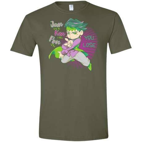 T-Shirts Military Green / S Rohan Kishibe Men's Semi-Fitted Softstyle