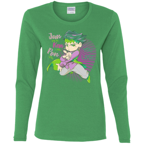 T-Shirts Irish Green / S Rohan Kishibe Women's Long Sleeve T-Shirt