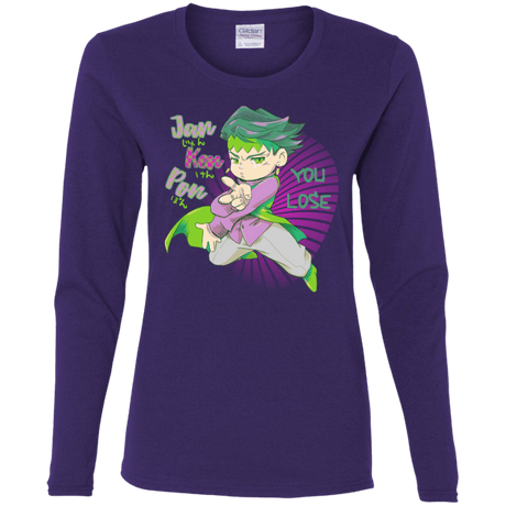 T-Shirts Purple / S Rohan Kishibe Women's Long Sleeve T-Shirt