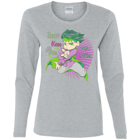 T-Shirts Sport Grey / S Rohan Kishibe Women's Long Sleeve T-Shirt