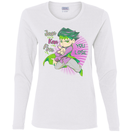 T-Shirts White / S Rohan Kishibe Women's Long Sleeve T-Shirt