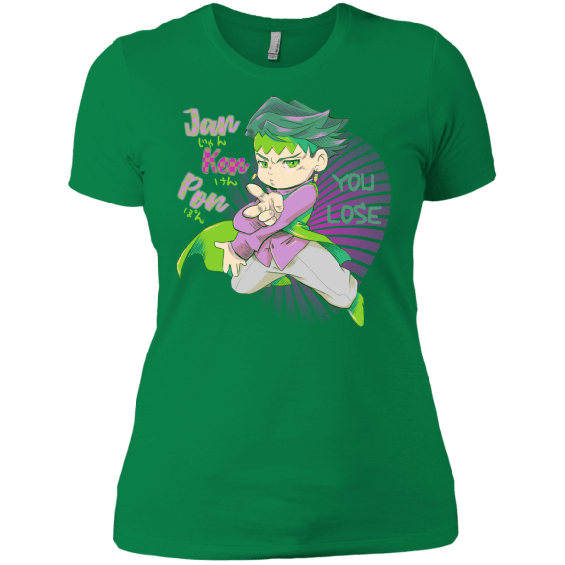 T-Shirts Kelly Green / X-Small Rohan Kishibe Women's Premium T-Shirt