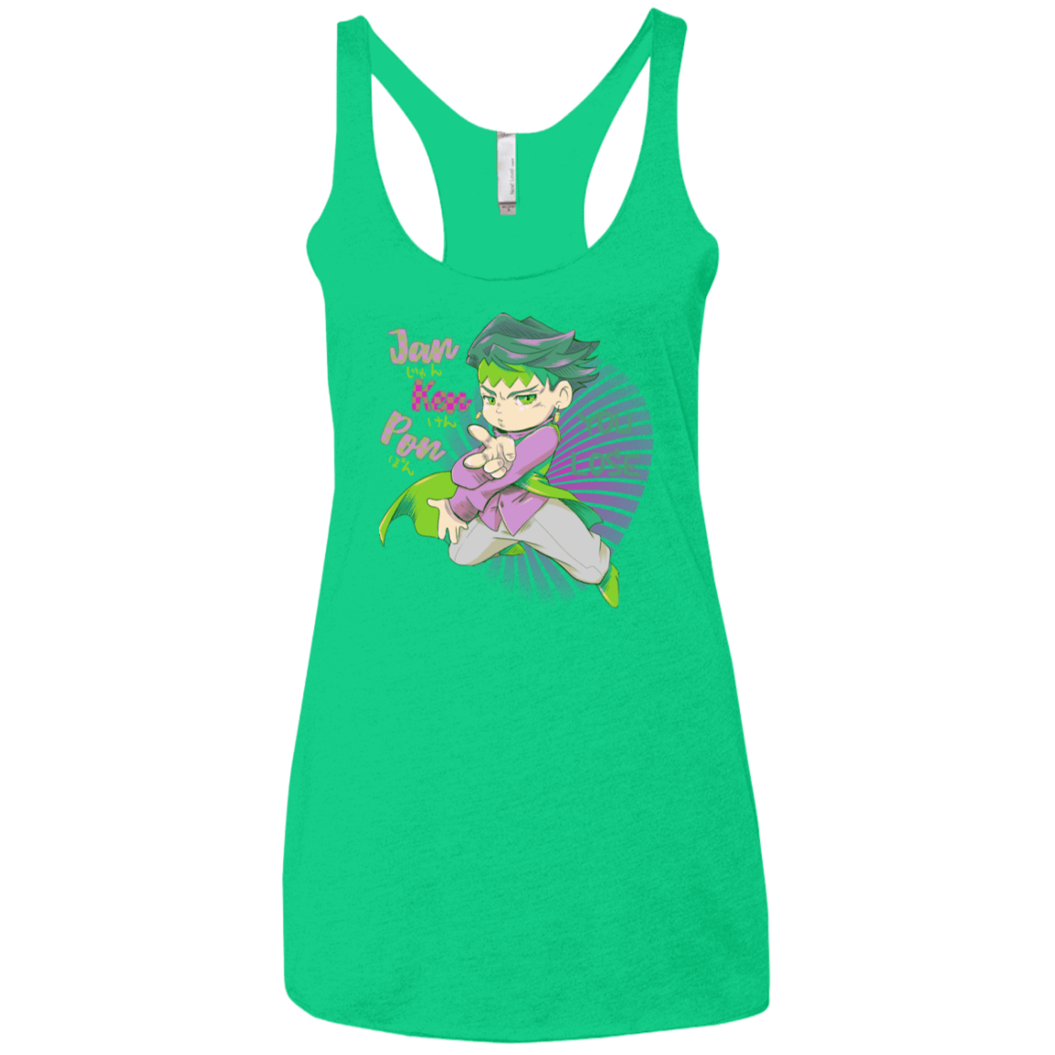 T-Shirts Envy / X-Small Rohan Kishibe Women's Triblend Racerback Tank