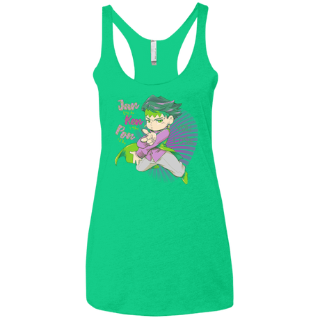 T-Shirts Envy / X-Small Rohan Kishibe Women's Triblend Racerback Tank