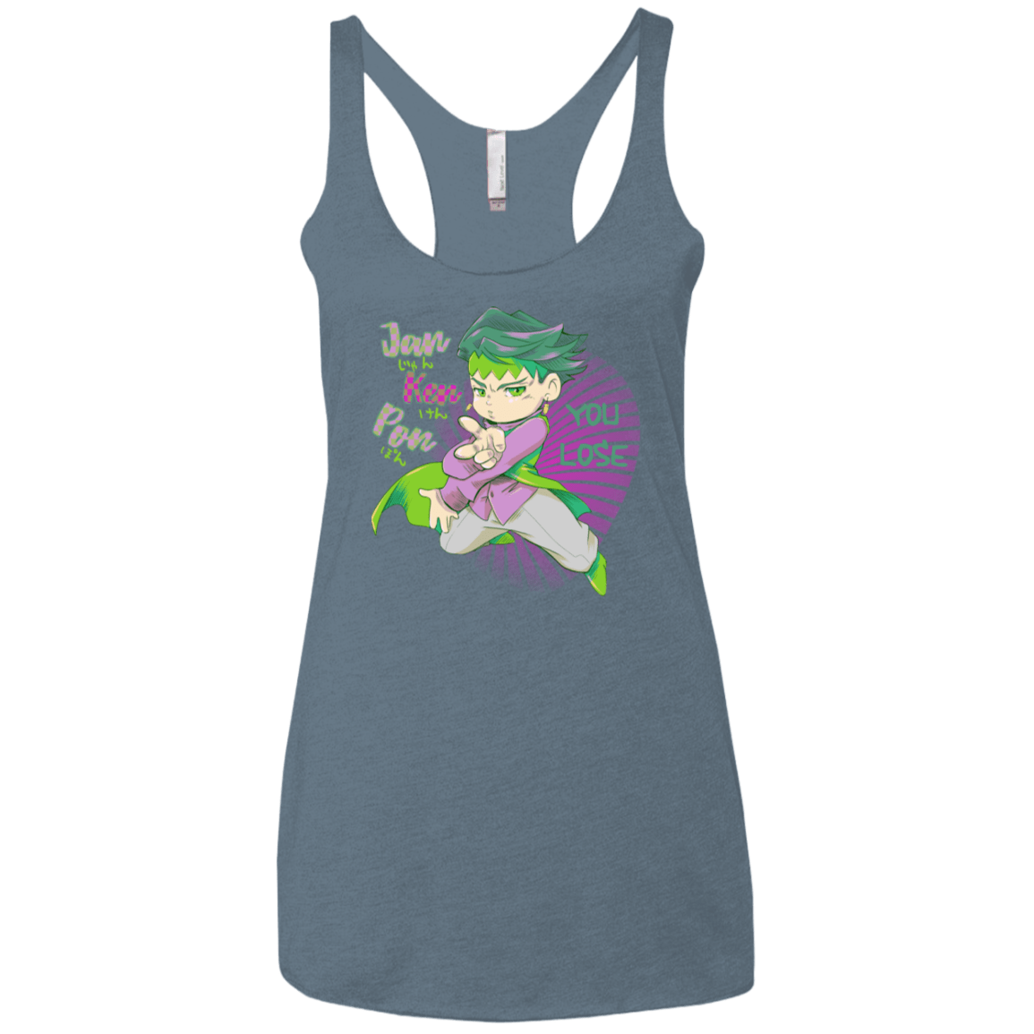 T-Shirts Indigo / X-Small Rohan Kishibe Women's Triblend Racerback Tank