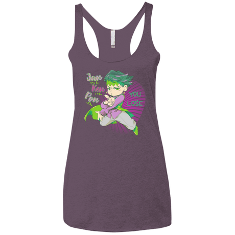 T-Shirts Vintage Purple / X-Small Rohan Kishibe Women's Triblend Racerback Tank