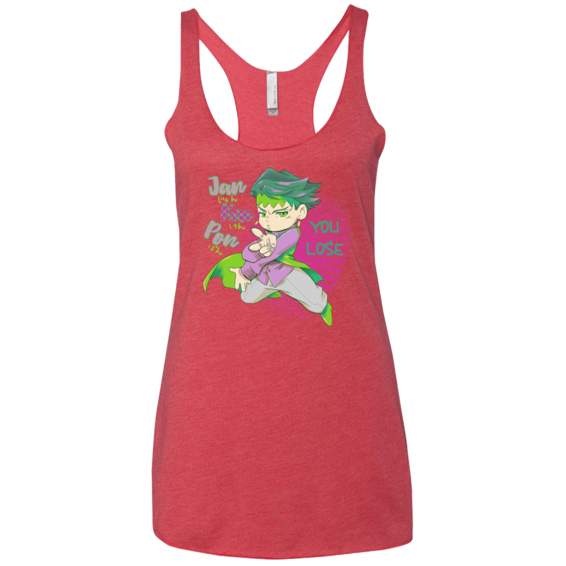 T-Shirts Vintage Red / X-Small Rohan Kishibe Women's Triblend Racerback Tank