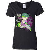 T-Shirts Black / S Rohan Kishibe Women's V-Neck T-Shirt