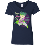 T-Shirts Navy / S Rohan Kishibe Women's V-Neck T-Shirt