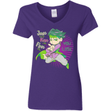 T-Shirts Purple / S Rohan Kishibe Women's V-Neck T-Shirt