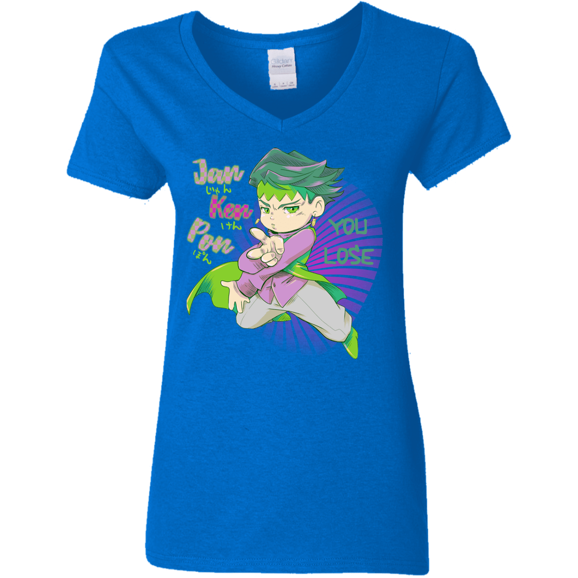 T-Shirts Royal / S Rohan Kishibe Women's V-Neck T-Shirt