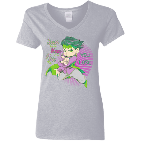 T-Shirts Sport Grey / S Rohan Kishibe Women's V-Neck T-Shirt