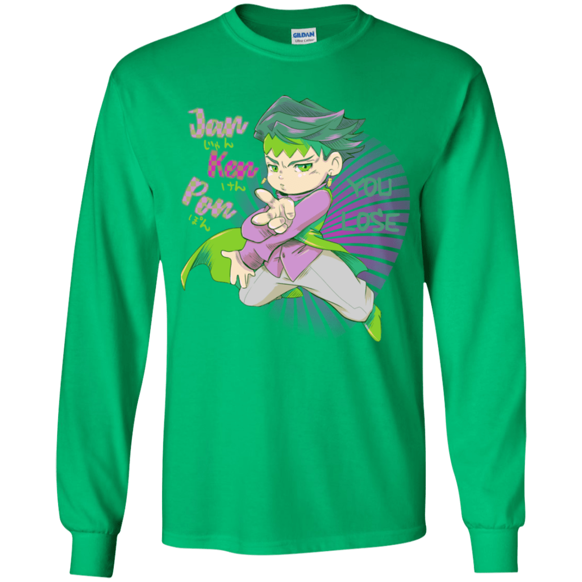 T-Shirts Irish Green / YS Rohan Kishibe Youth Long Sleeve T-Shirt